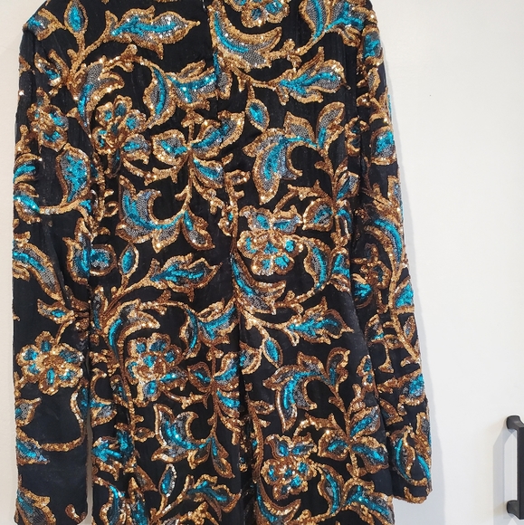 Dress the Population Naomi Sequin Lace Mini Dress - Picture 5 of 8